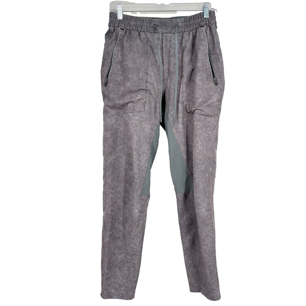 Lululemon Men M License To Train Pant Gray Stone Wash Athletic Active Gym Pocket